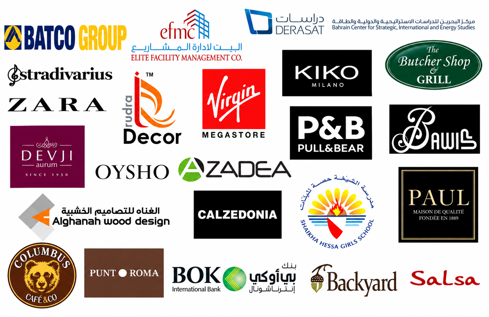 KMA Interiors W.L.L. valued clients and partner companies